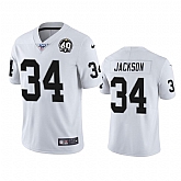 Nike Raiders 34 Bo Jackson White 100th And 60th Anniversary Vapor Untouchable Limited Jersey Dzhi,baseball caps,new era cap wholesale,wholesale hats